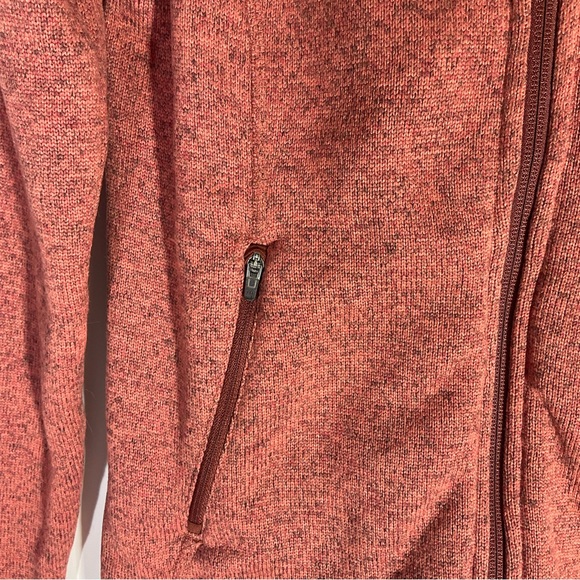 LL Bean Sweater Fleece Full-Zip Long Sleeve Front Pockets Chest Logo Jacket XS - Picture 11 of 15